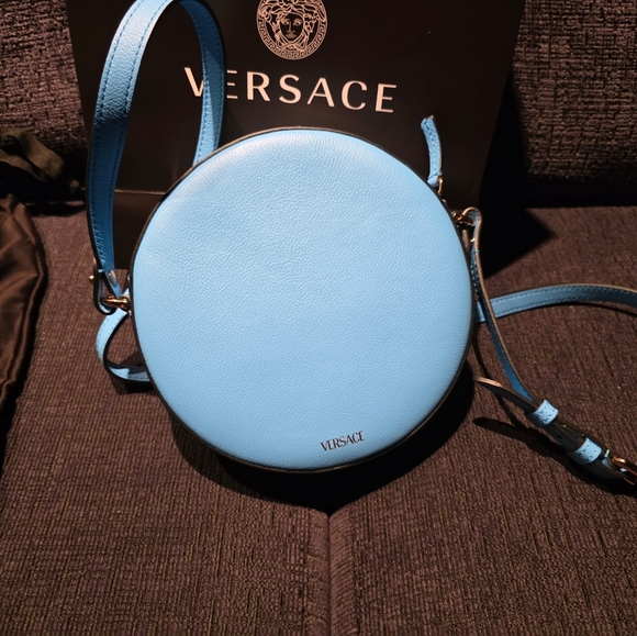 Versace Blue Chain-Embellished "Disco" Bag - Picture 4 of 4